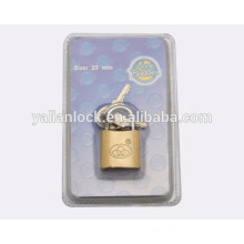 small size brass spray padlock